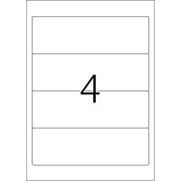 Herma Ordnerrückenschilder permanent haftend 192 x 61 mm weiss 25 Bl 100 Etik. LaserInkCopy