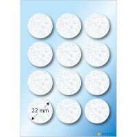 Herma Filzgleiter Ø 22 mm weiss 12 Stück