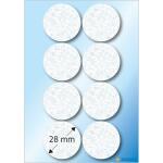 Herma Filzgleiter Ø 28 mm weiss 8 Stück