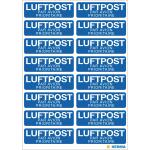 Herma Textetiketten 12 x 40 mm LUFTPOST blau 100 Etik.