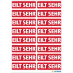Herma Textetiketten 12 x 40 mm EILT SEHR rot 320 Etik.