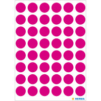 Herma Farbpunkte permanent haftend Ø 13 mm pink 240 Etik. Handbeschriftung