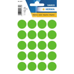 HERMA Markierungspunkt VARIO 19mm Papier grün 100 Etik./Pack.