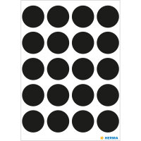 Herma Farbpunkte permanent haftend Ø 19 mm schwarz...