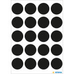 HERMA Markierungspunkt VARIO 19mm Papier schwarz 100 Etik./Pack.