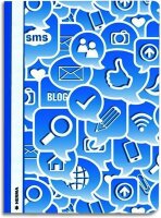 HERMA Schnellhefter Folie A4 blau Social Icons
