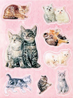 HERMA Schmucketikett Magic Katzen Popup 1Bl 1Pack