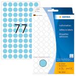Herma Farbpunkte permanent Ø 13 mm blau 2464 Etik. Handbeschriftung