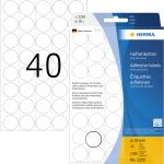 HERMA Markierungspunkt 19mm Papier weiß 1.280...