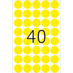 HERMA Markierungspunkt 19mm Papier gelb 1.280 Etik./Pack.