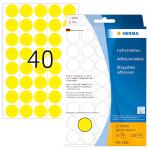 HERMA Markierungspunkt 19mm Papier gelb 1.280 Etik./Pack.
