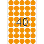 HERMA Markierungspunkt 19mm Papier leuchtorange 960 Etik./Pack.