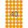 HERMA Markierungspunkt 19mm Papier leuchtorange 960 Etik./Pack.