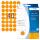 HERMA Markierungspunkt 19mm Papier leuchtorange 960 Etik./Pack.