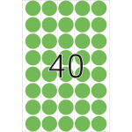 HERMA Markierungspunkt 19mm Papier grün 1.280 Etik./Pack.