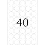 HERMA Verschlussetikett 19mm Folie transparent 640 Etik./Pack.