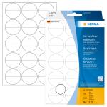 Herma Verschlussetiketten Folie stark haftend Ø 32 mm transparent perforiert 240 Etik. Handbeschriftung