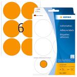 Herma Farbpunkte permanent haftend Ø 50 mm leuchtorange 144 Etik.