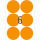 Herma Farbpunkte permanent haftend Ø 50 mm leuchtorange 144 Etik. Handbeschriftung