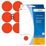Herma Farbpunkte permanent Ø 50 mm leuchtrot 144 Etik. Handbeschriftg