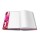 HERMÄX Buchschoner Topmodel Rand pink 270 x 540 mm