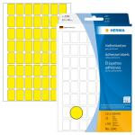 Herma Vielzwecketiketten permanent haftend 12 x 18 mm gelb 32 Bl 1792 Etik. Handbeschriftung