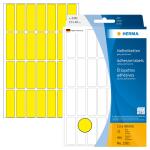 Herma Vielzwecketiketten permanent haftend 13 x 40 mm gelb 32 Bl 896 Etik. Handbeschriftung