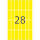 Herma Vielzwecketiketten permanent 13 x 40 mm gelb 32 Bl 896 Etik.