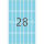 Herma Vielzwecketiketten permanent haftend 13 x 40 mm blau 32 Bl 896 Etik. Handbeschriftung