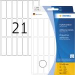 Herma Vielzwecketiketten permanent 13 x 50 mm weiss 32 Bl...