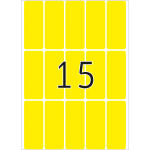 Herma Vielzwecketiketten permanent haftend 20 x 50 mm gelb 32 Bl 480 Etik. Handbeschriftung