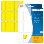 Herma Vielzwecketiketten permanent haftend 20 x 50 mm gelb 32 Bl 480 Etik. Handbeschriftung