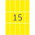 Herma Vielzwecketiketten permanent haftend 20 x 50 mm gelb 32 Bl 480 Etik. Handbeschriftung
