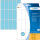 Herma Vielzwecketiketten permanent haftend 20 x 50 mm blau 32 Bl 480 Etik. Handbeschriftung