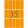 Herma Vielzwecketiketten permanent haftend 20 x 50 mm leuchtorange 24 Bl 360 Etik. Handbeschriftung