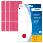 Herma Vielzwecketiketten permanent haftend 20 x 50 mm leuchtrot 24 Bl 360 Etik. Handbeschriftung