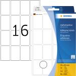 Herma Vielzwecketiketten permanent 25 x 40 mm weiss 32 Bl...
