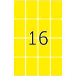 Herma Vielzwecketiketten permanent haftend 25 x 40 mm gelb 32 Bl 512 Etik. Handbeschriftung