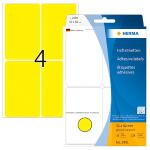 Herma Vielzwecketiketten permanent 52 x 82 mm gelb 32 Bl 128 Etik.