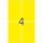 Herma Vielzwecketiketten permanent haftend 52 x 82 mm gelb 32 Bl 128 Etik. Handbeschriftung
