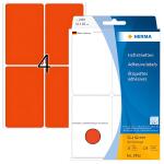 Herma Vielzwecketiketten permanent 52 x 82 mm rot 32 Bl 128 Etik.