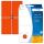 Herma Vielzwecketiketten permanent 52 x 82 mm rot 32 Bl 128 Etik.