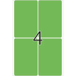 Herma Vielzwecketiketten permanent haftend 52 x 82 mm grün 32 Bl 128 Etik. Handbeschriftung