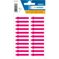 Herma Hinweisetiketten Papier 39 x 7 mm Pfeile leuchtrot...