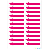 Herma Hinweisetiketten Papier 39 x 7 mm Pfeile leuchtrot...