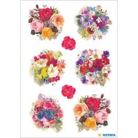 Herma Sticker DECOR Blumen Blumenschmuck 3 Bl