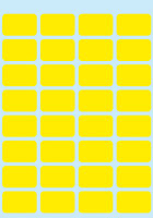Herma Vielzwecketiketten permanent haftend 12 x 18 mm gelb 160 Etik. Handbeschriftung