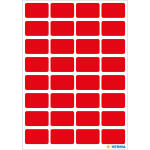 Herma Vielzwecketiketten permanent 12 x 18 mm rot 160 Etik.