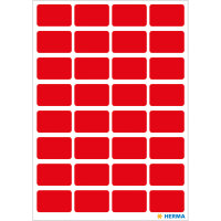 Herma Vielzwecketiketten permanent haftend 12 x 18 mm rot 160 Etik. Handbeschriftung