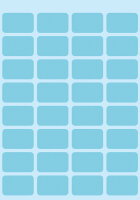 Herma Vielzwecketiketten permanent haftend 12 x 18 mm blau 160 Etik. Handbeschriftung